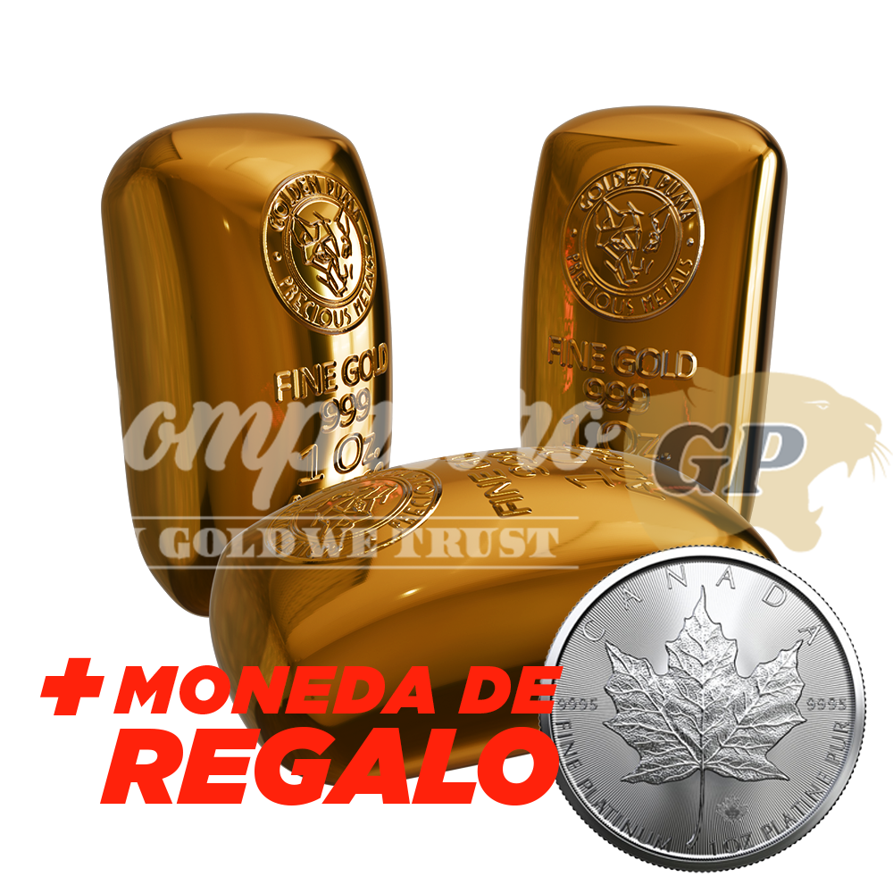 Pack 3 Lingotes de ORO 24K 1 onza.