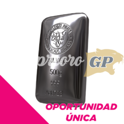 Lingote de PLATA .999 500 gramos